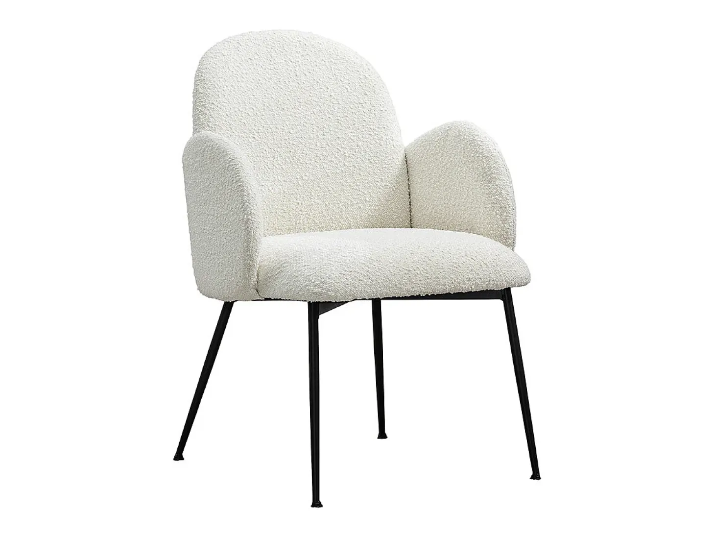 Silla - blanco crema tela tejida - DEON