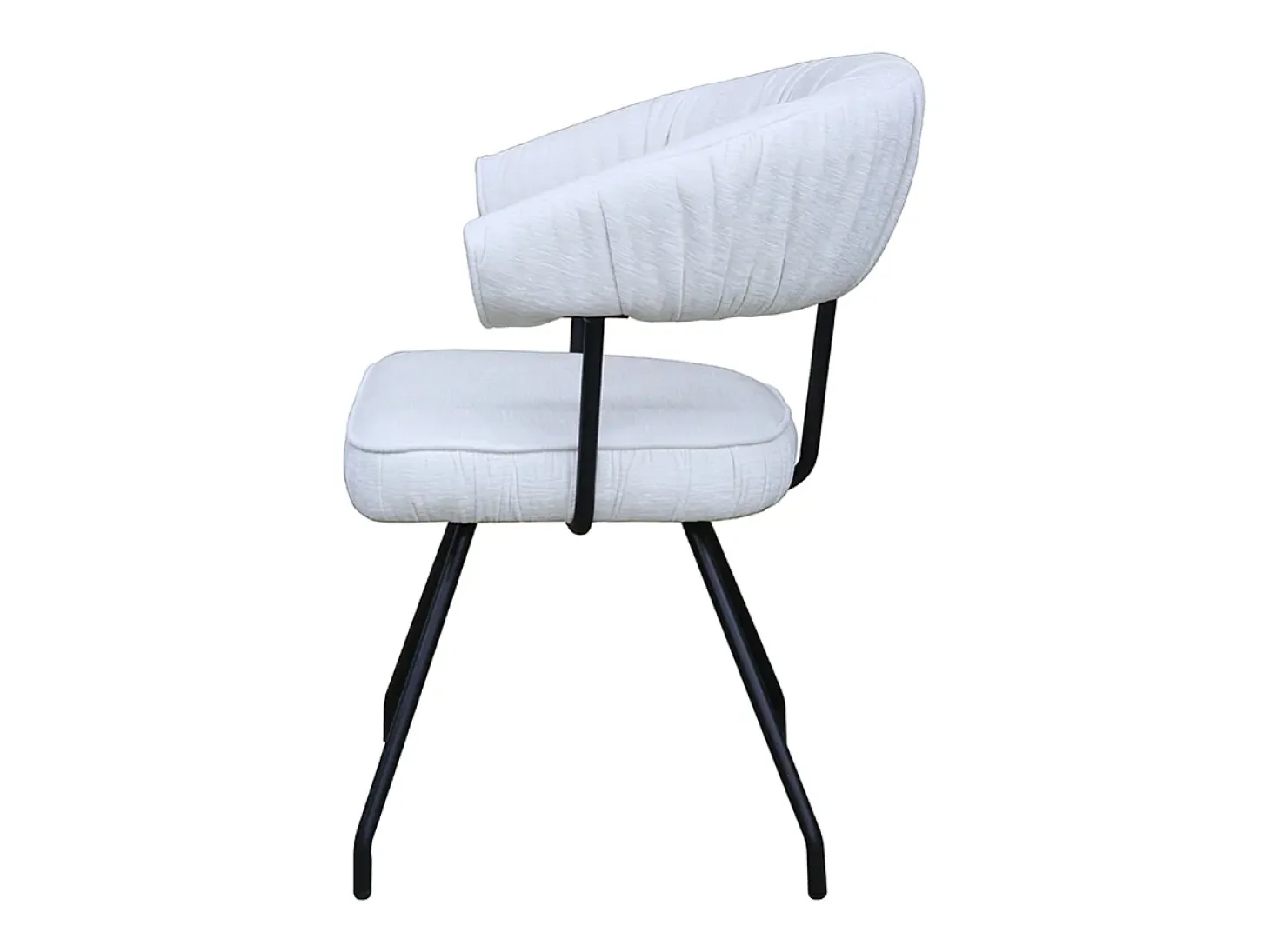 Silla - blanco crema tela tejida - RUNA