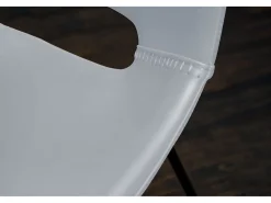 silla - blanco cuero sintético - ASCO