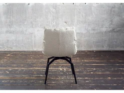 Silla - blanco tela tejida - BARO