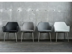 Silla - gris claro microfibra - LOUI