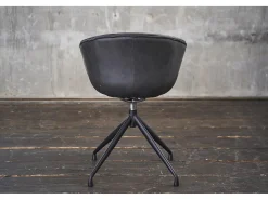 Silla - Gris cuero sintético - DANI