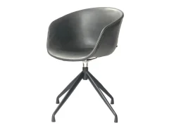 Silla - Gris cuero sintético - DANI