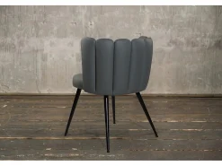 silla - Gris cuero sintético - JADA