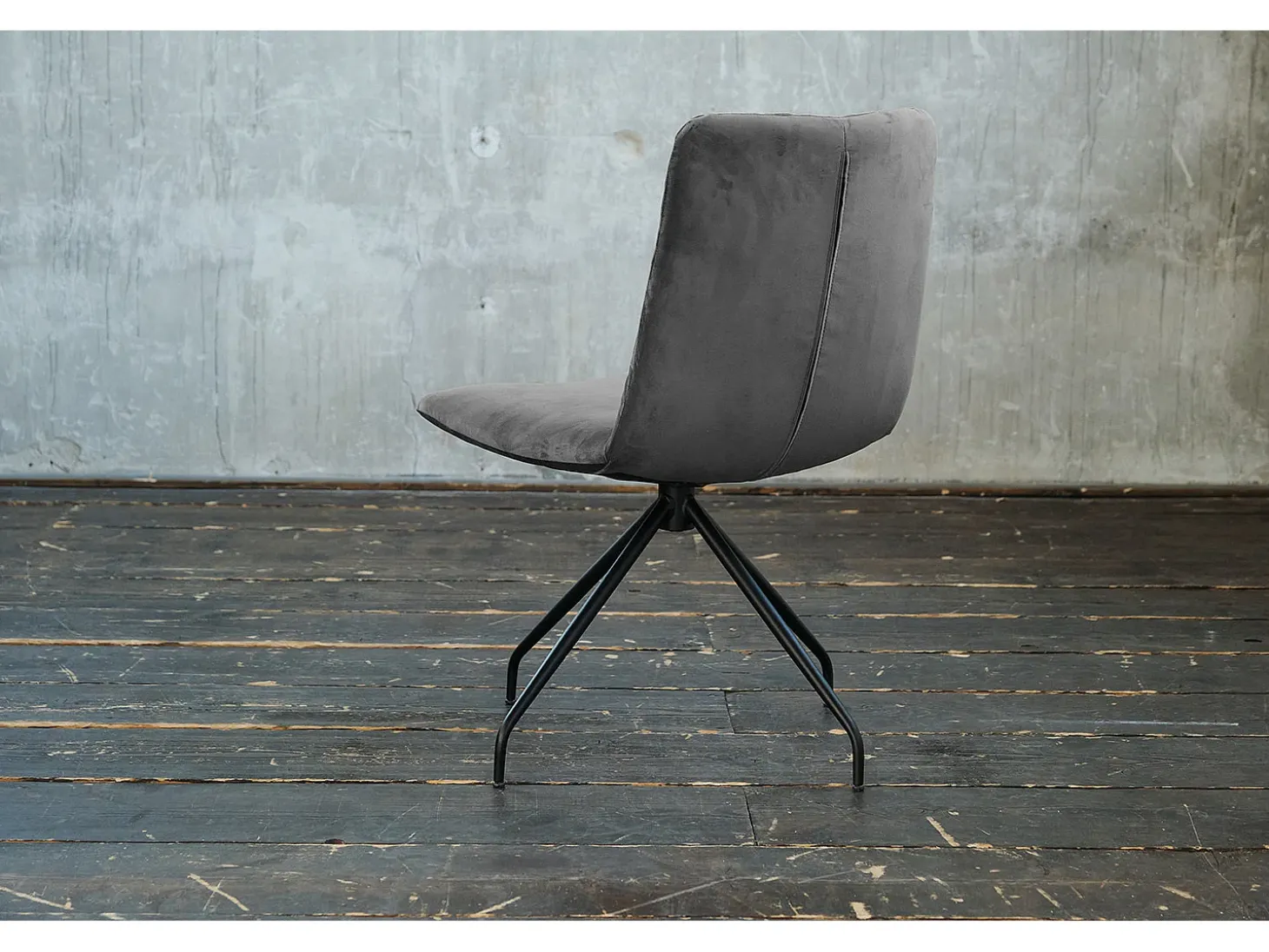 Silla - gris piedra terciopelo - CHARME
