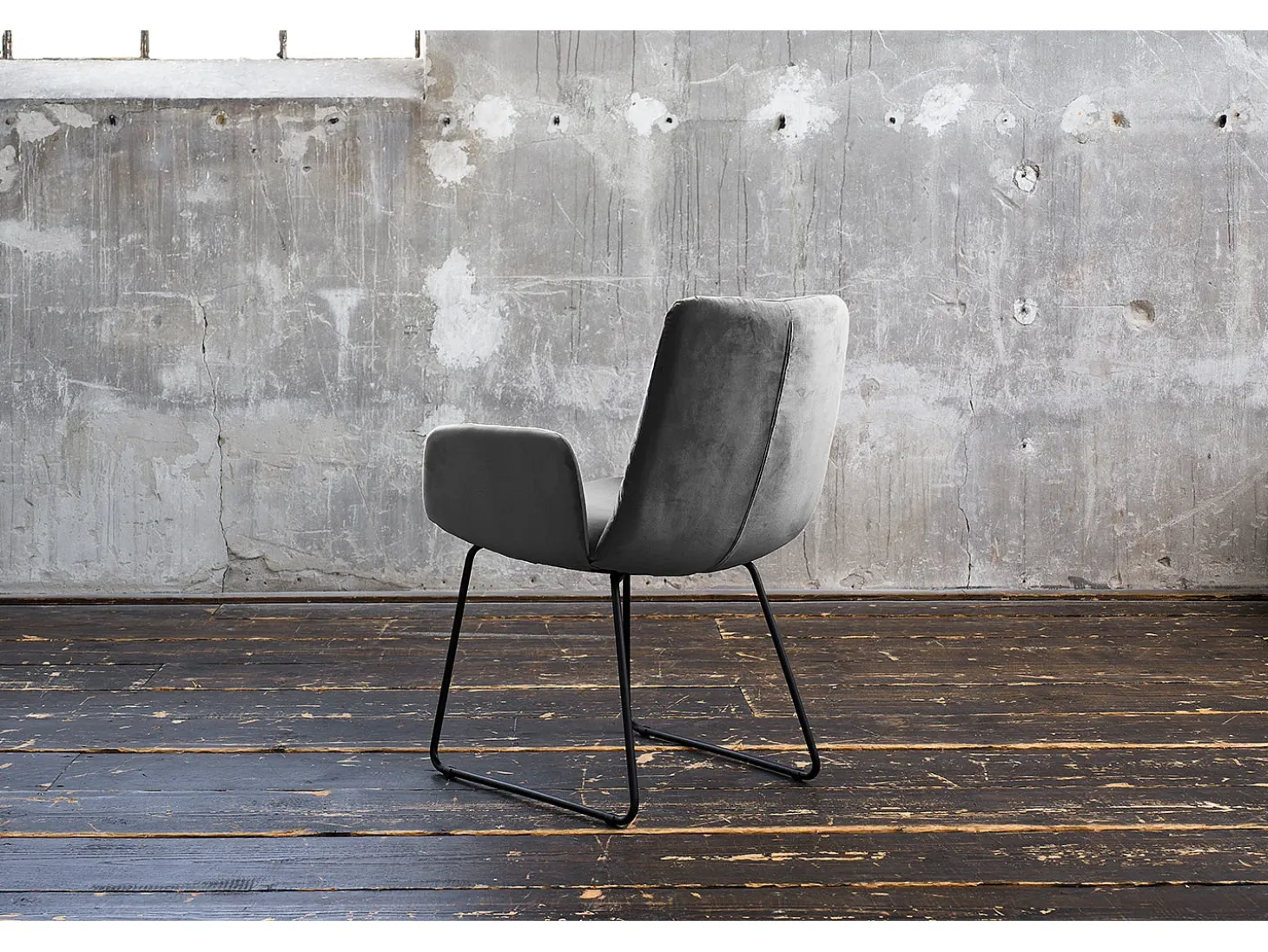 Silla - Gris terciopelo - NEW CHARME