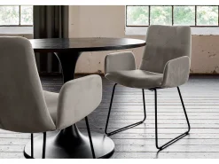 Silla - Gris terciopelo - NEW CHARME