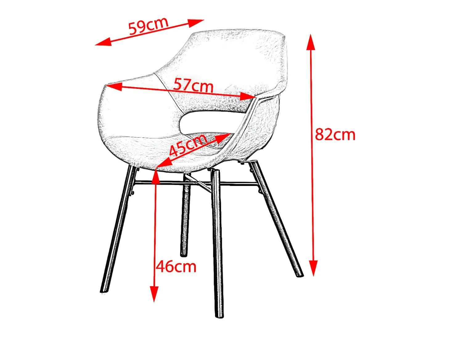 Silla - marrón microfibra - ZAJA