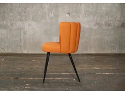 silla - naranja cuero sintético - JADA