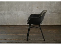 Silla - Negro piel - ZAJA