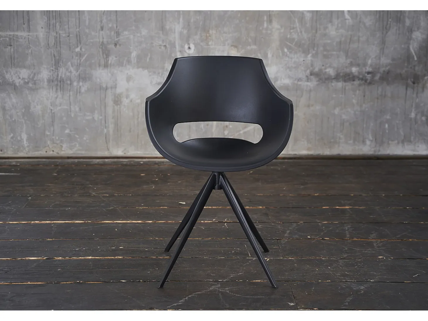 Silla - Negro plástico - ZAJA
