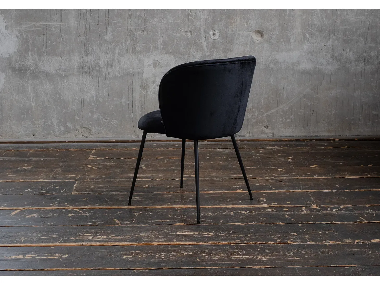 Silla - Negro terciopelo - LENA