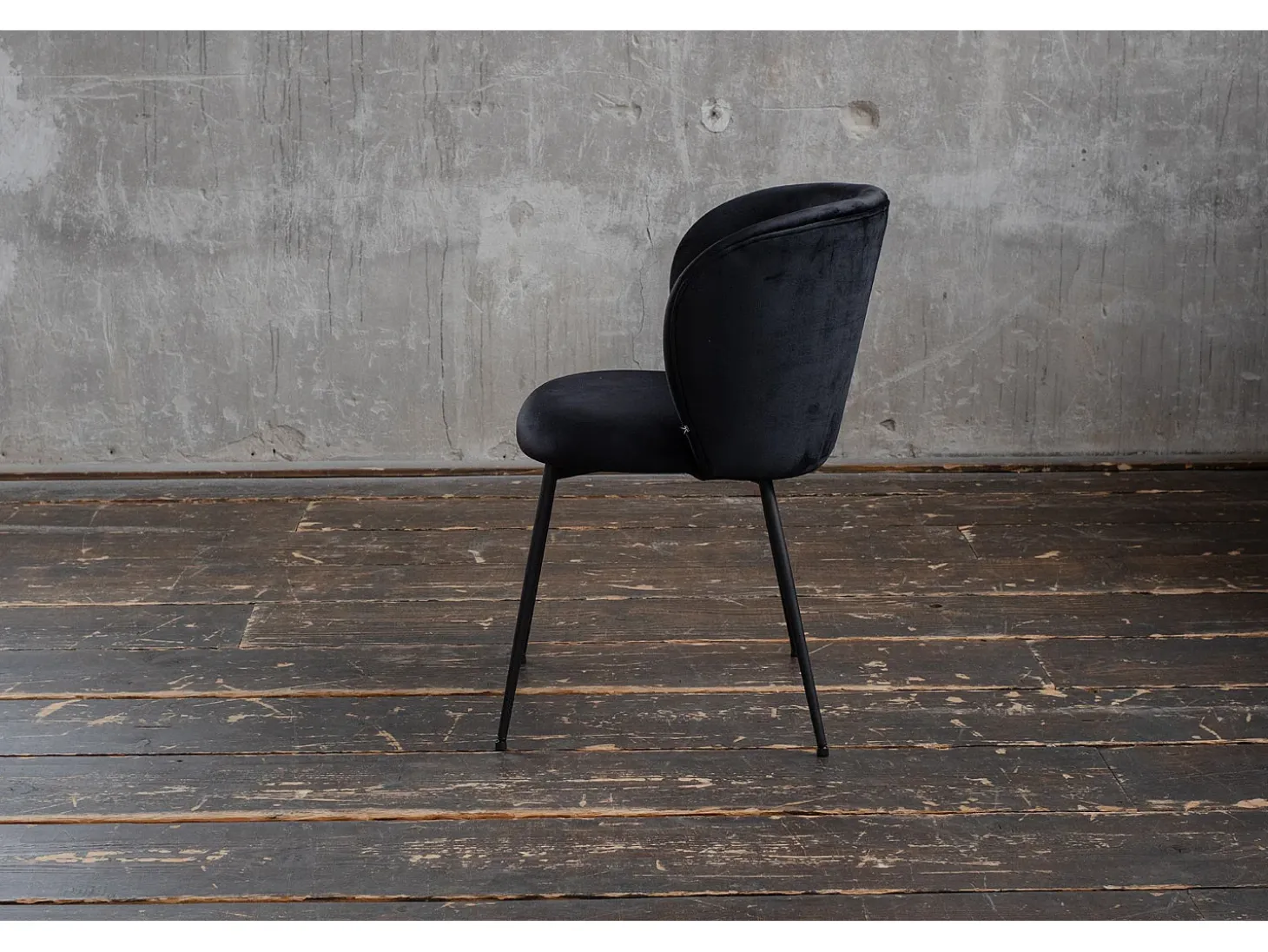 Silla - Negro terciopelo - LENA