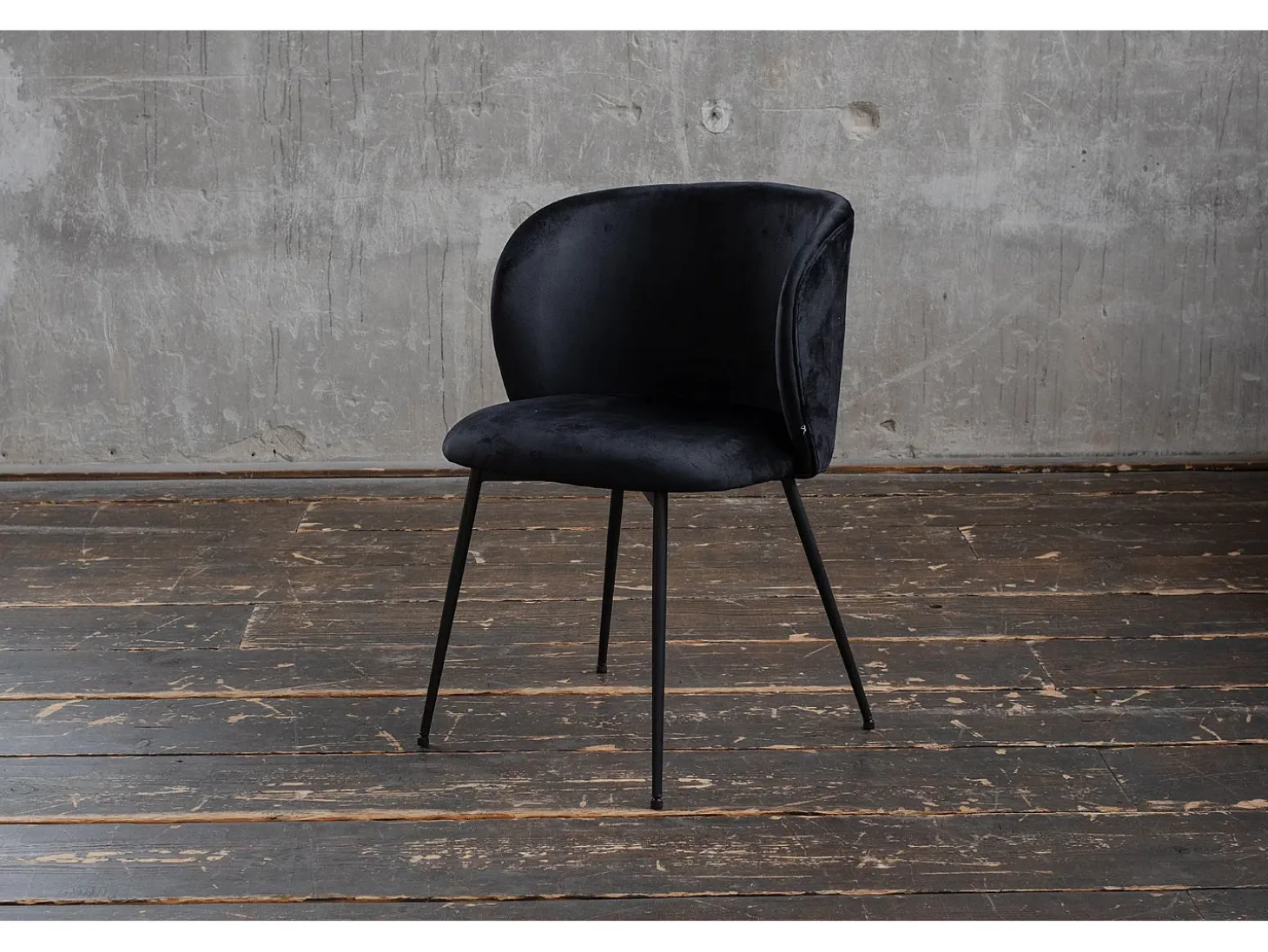 Silla - Negro terciopelo - LENA