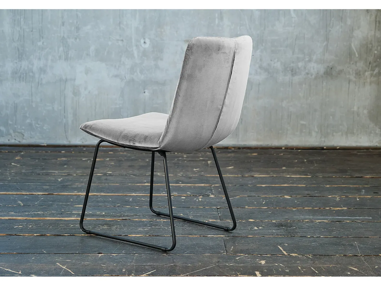 Silla - plata terciopelo - CHARME