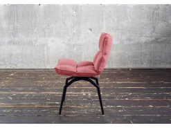 Silla - Rosa tela tejida - BARO