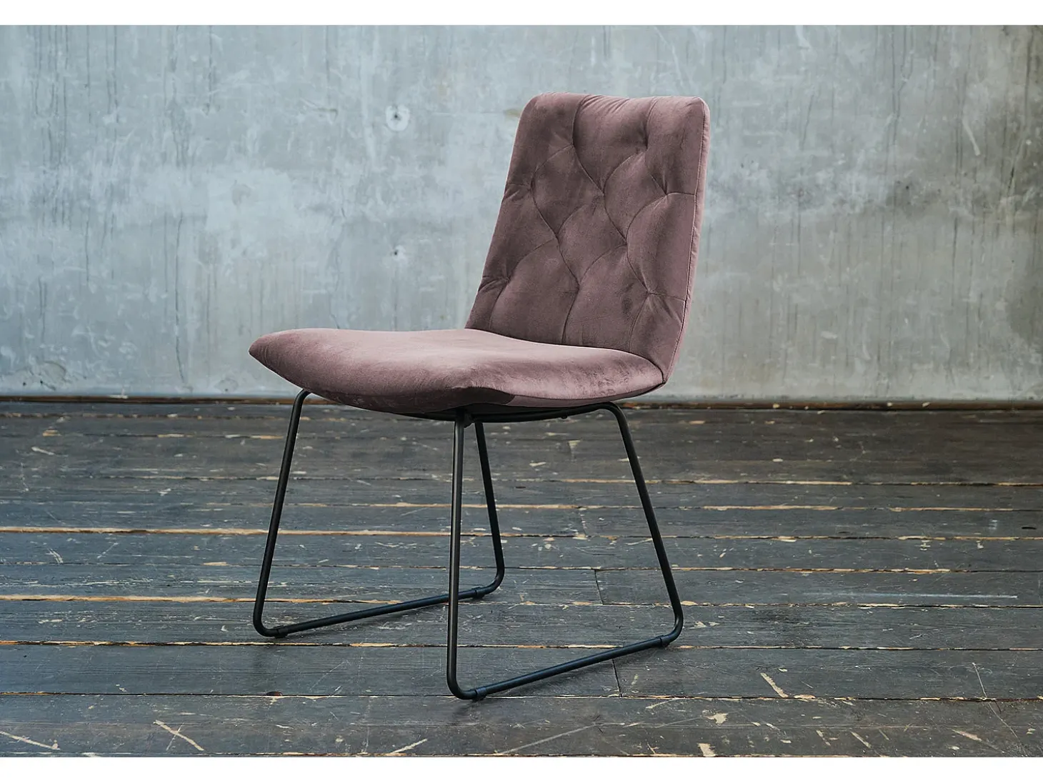 Silla - Rosado terciopelo - CHARME