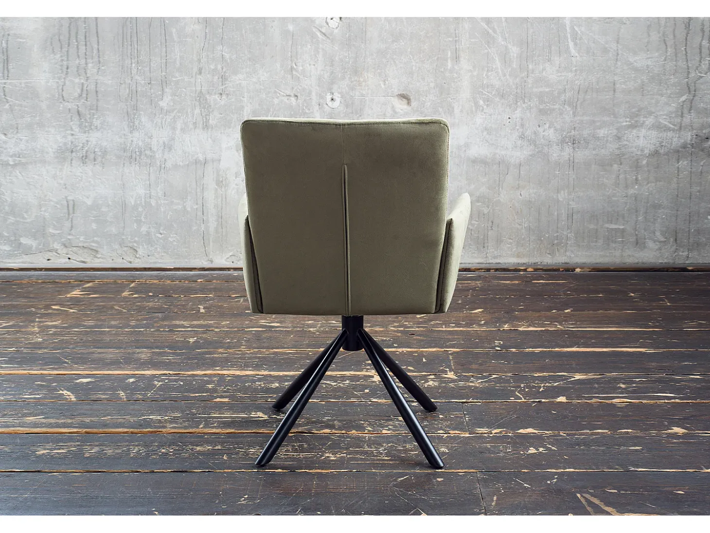Silla - verde oscuro terciopelo - KYRA