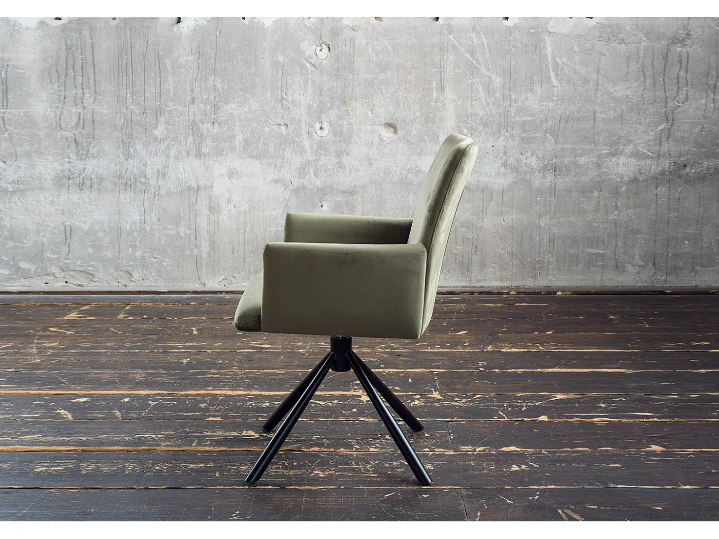 Silla - verde oscuro terciopelo - KYRA