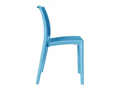 Silla Altea en plástico azul, modelo confort