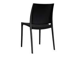 Silla Altea en plástico negro, modelo confort