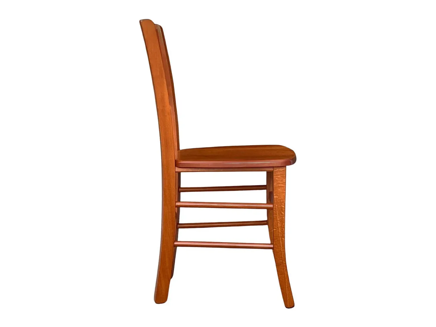Silla Amelia de madera de cerezo con asiento de madera maciza x 2