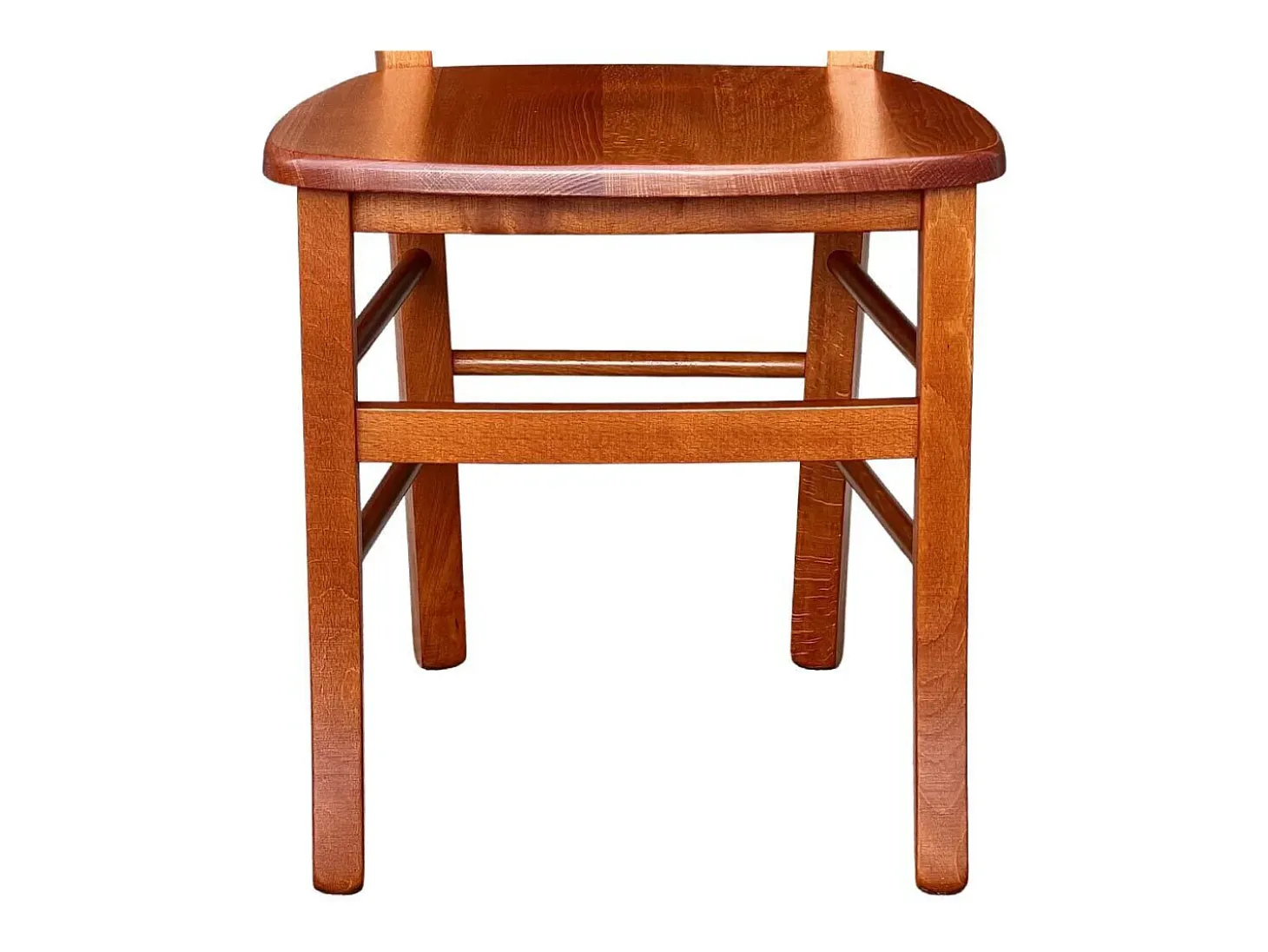 Silla Amelia de madera de cerezo con asiento de madera maciza x 2