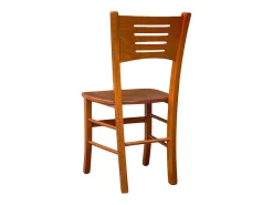 Silla Amelia de madera de cerezo con asiento de madera maciza x 2