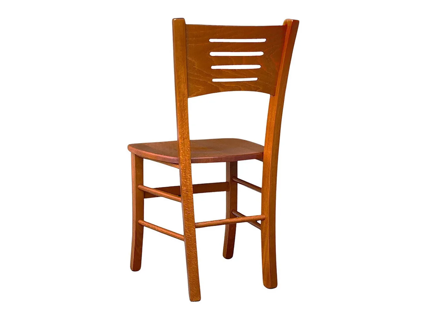 Silla Amelia de madera de cerezo con asiento de madera maciza x 2