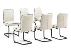 Silla basculante beige 49x63.5x95.5 eleganza