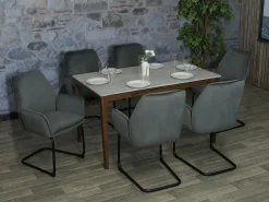 Silla basculante MCW-G67, gris oscuro