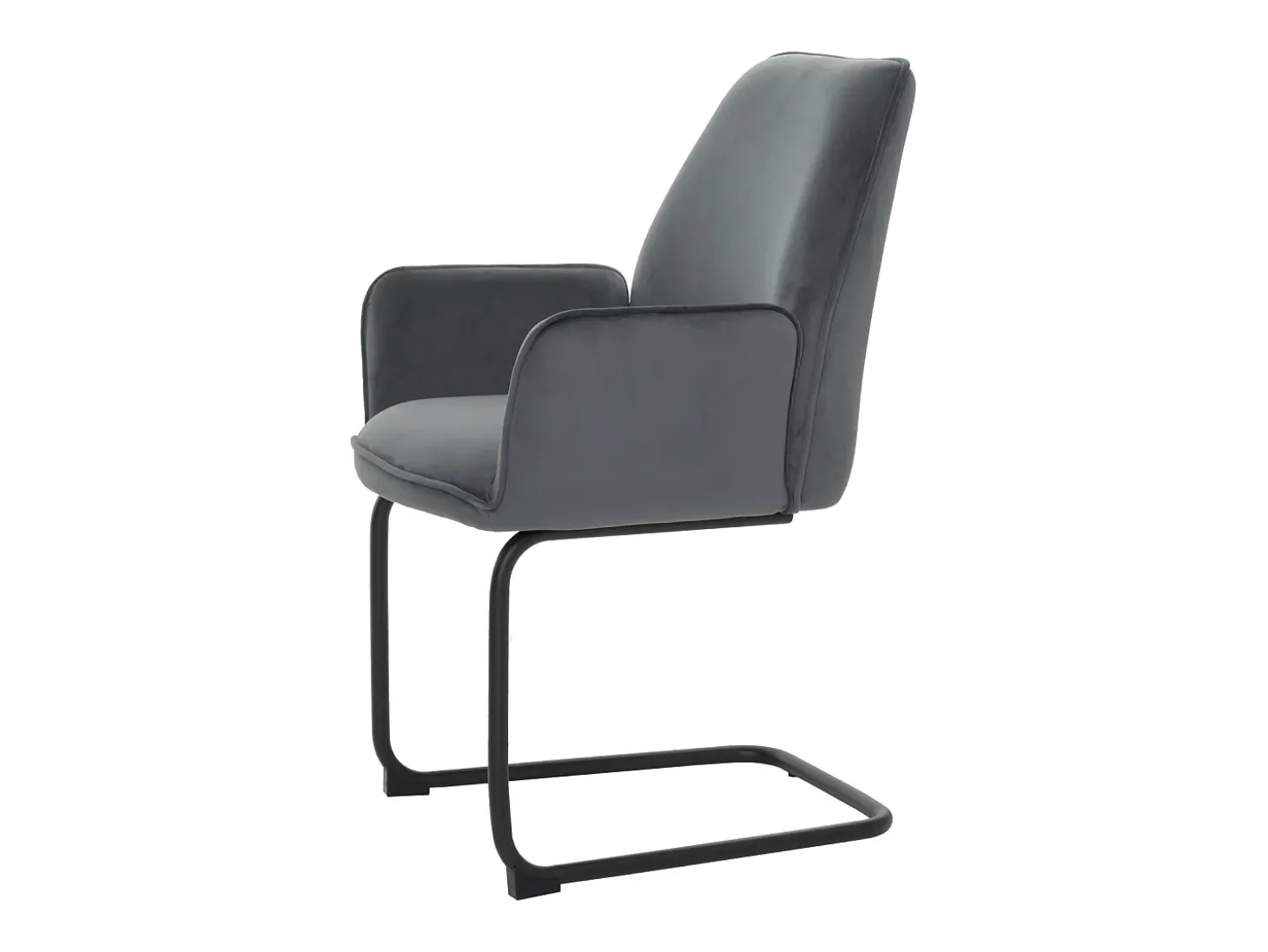 Silla basculante MCW-G67, gris oscuro