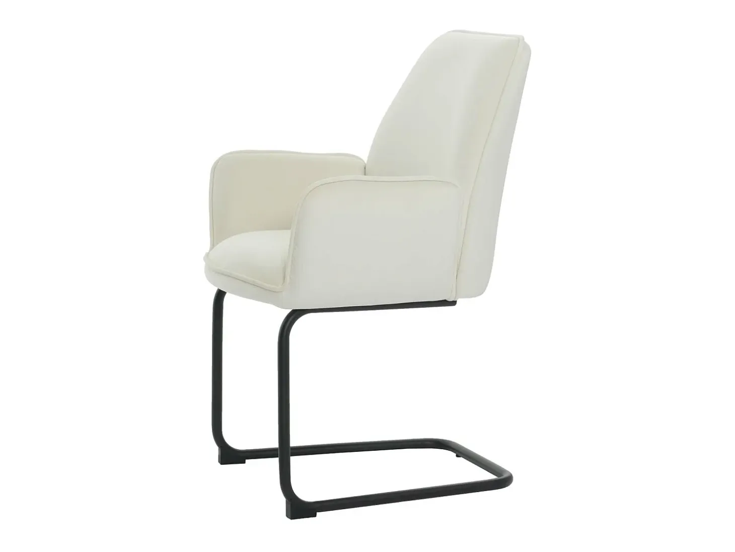 Silla basculante MCW-G67 (juego de 6), beige-crema