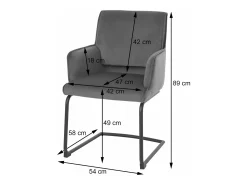 Silla basculante MCW-N60, verde