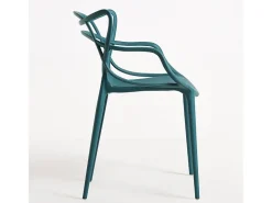Silla Beliano premium con reposabrazos - Interior y exterior-Azul pato