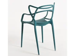 Silla Beliano premium con reposabrazos - Interior y exterior-Azul pato