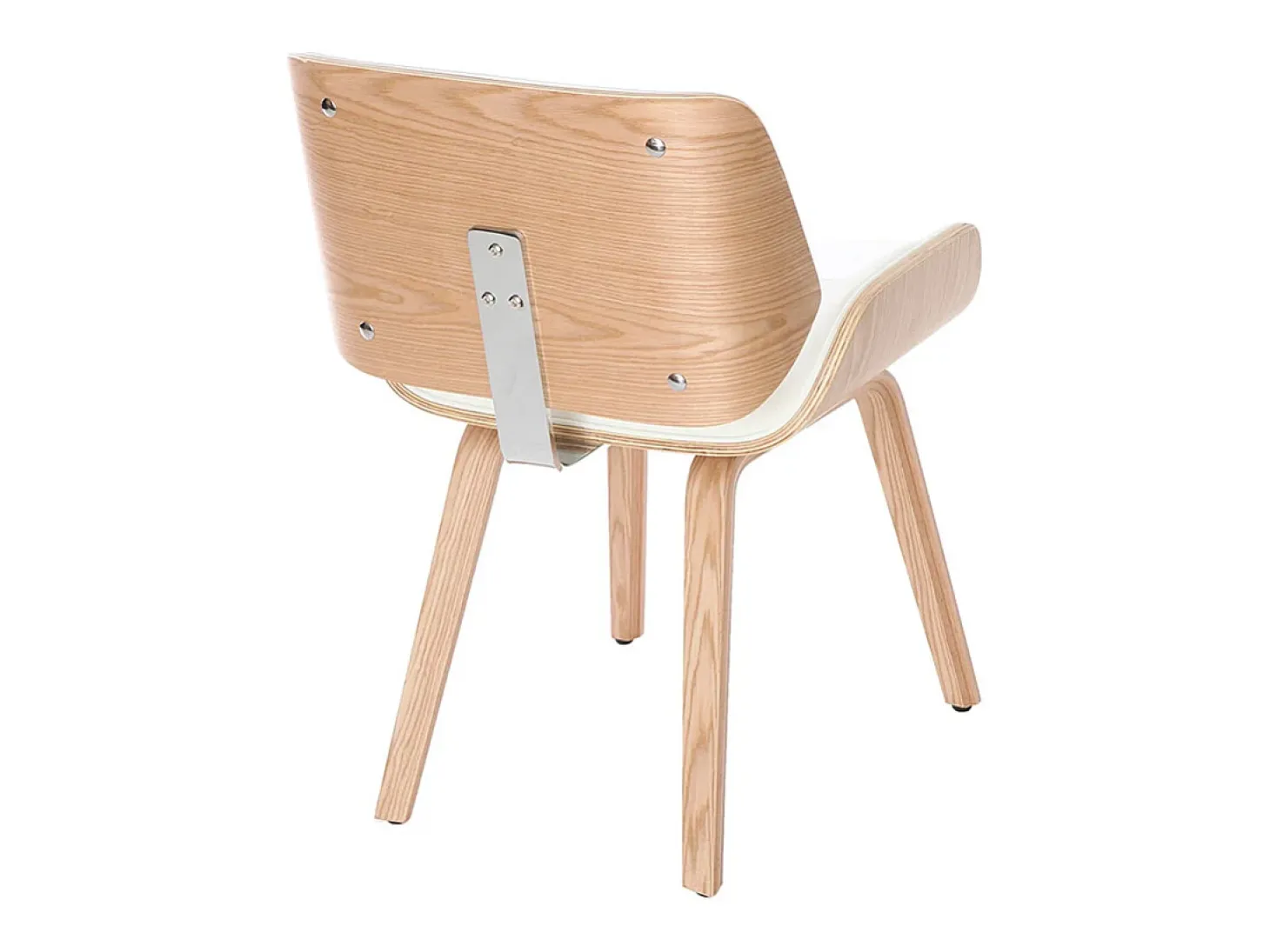 Silla blanca y madera clara RUBBENS