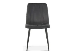 Silla BRUCE Terciopelo Gris, dimensiones: H86 x L45 x P55 cm, ideal para un comedor de diseño moderno.