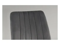Silla BRUCE Terciopelo Gris, dimensiones: H86 x L45 x P55 cm, ideal para un comedor de diseño moderno.