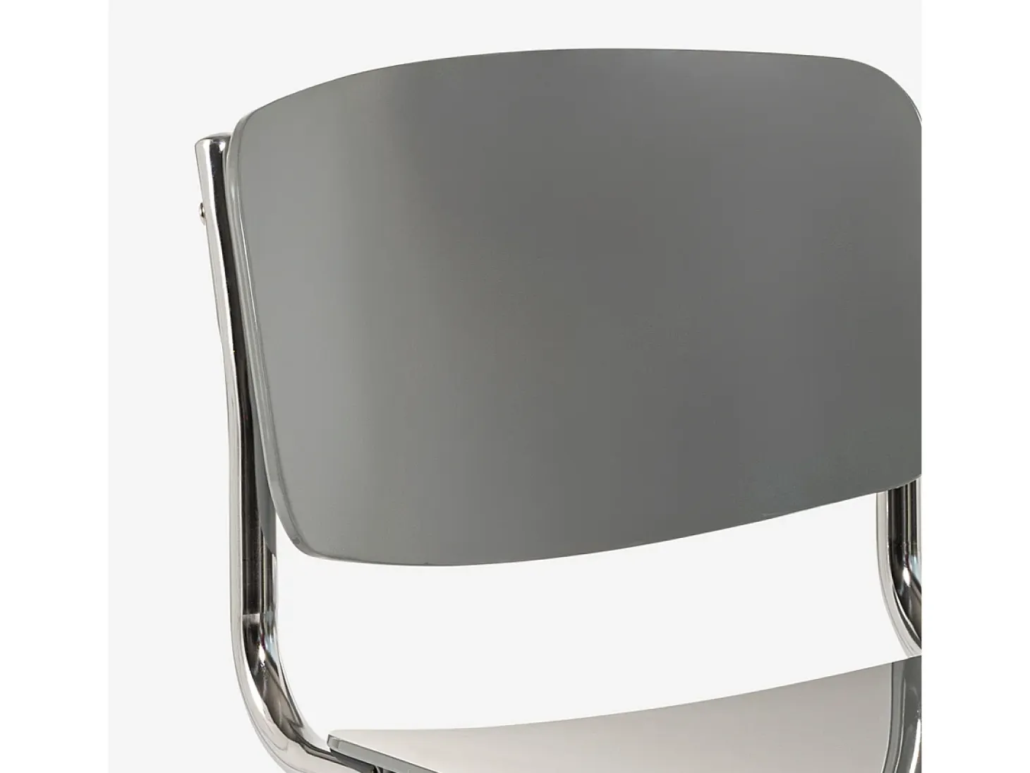 Silla cantilever para comedor, reuniones, oficina de diseño moderno Erys Light - Gris