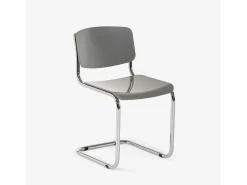 Silla cantilever para comedor, reuniones, oficina de diseño moderno Erys Light - Gris