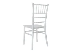 Silla Chiavari de polipropileno blanco, modelo reforzado