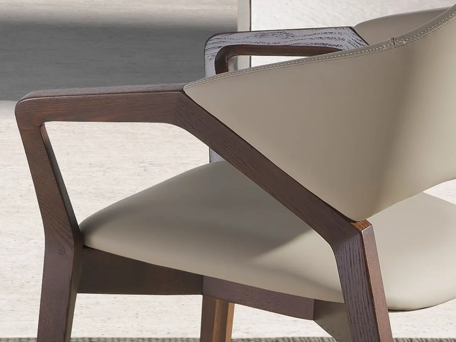Silla comedor estructura nogal 4068 ANGEL CERDA