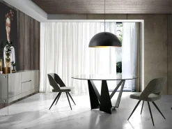 Silla comedor tapizada tela gris 4010 ANGEL CERDA