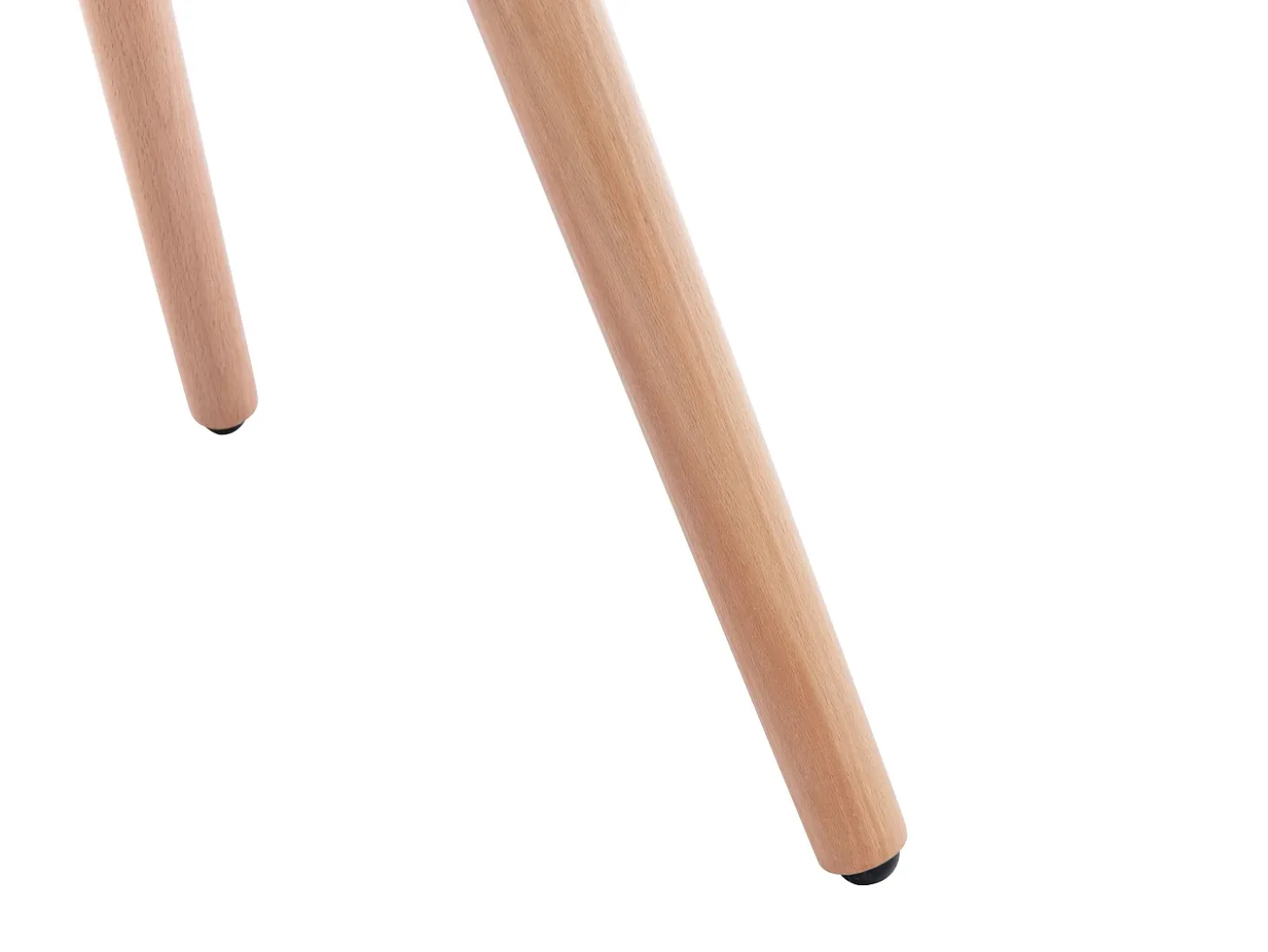 Silla con brazos - Tela y metal efecto madera - Amarillo - ELEANA