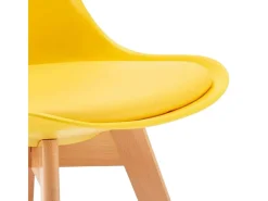silla con cojín de diseño nórdico nordica Goblet para bar y cocina - Amarillo