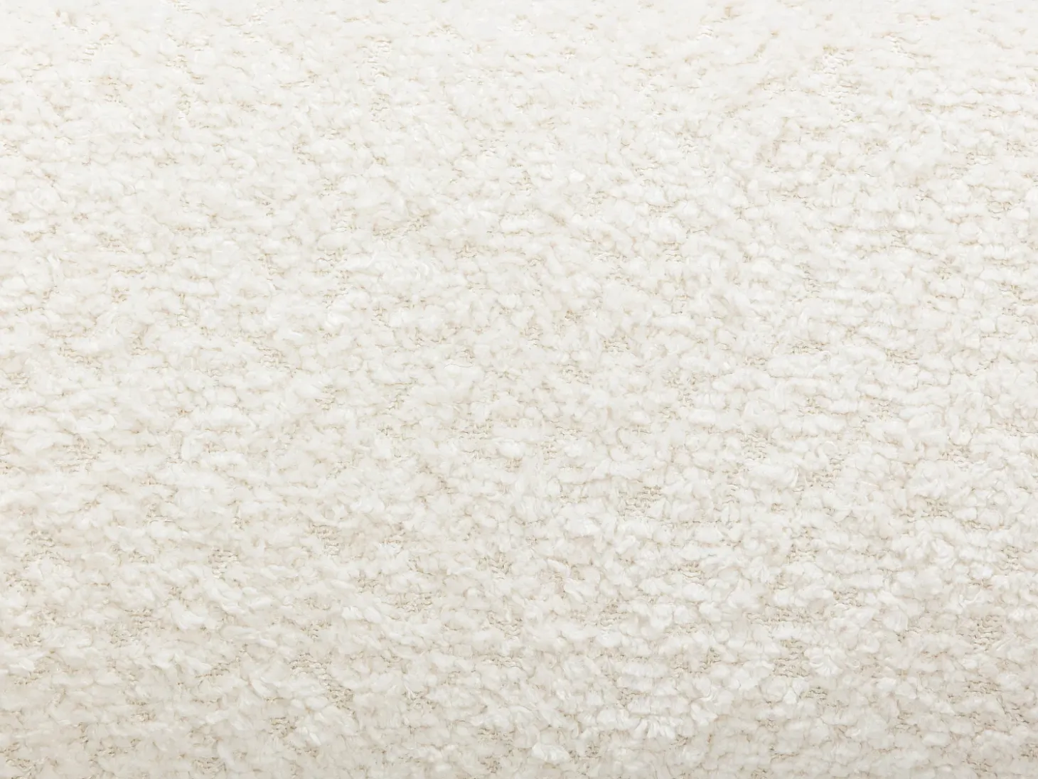 Silla con reposabrazos en tela bouclé y madera de hevea - Blanco y negro - LIVELIA