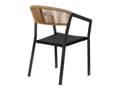 Silla de aluminio negro