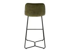 Silla de bar de metal verde Laurel L 57 cm