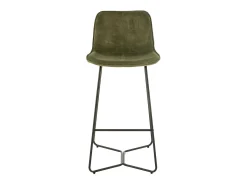 Silla de bar de metal verde Laurel L 57 cm